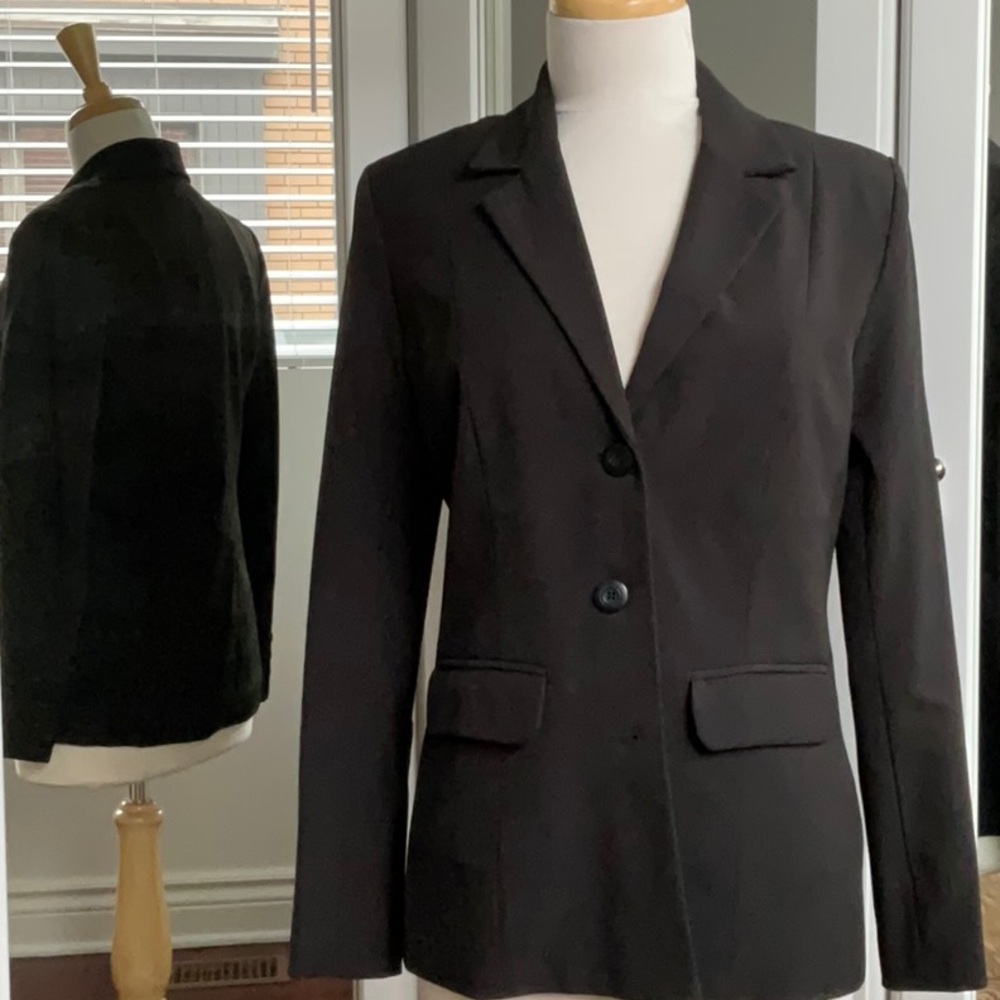 Women's Utc57 Classic Long Blazer / Black / Size 2 - Picture 1 of 16